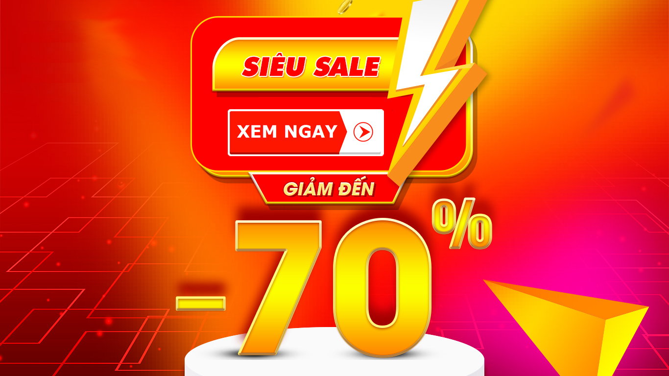 Siêu sale giảm giá 70%